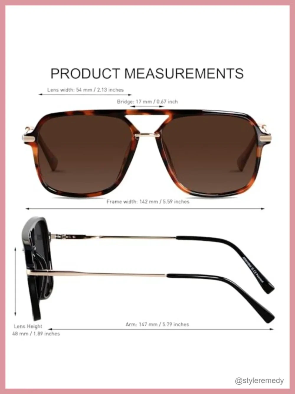 Retro Aviator Sunglasses Polarized Square Pilot Shades Unisex